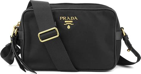 prada small black crossbody|Prada small nylon camera bag.